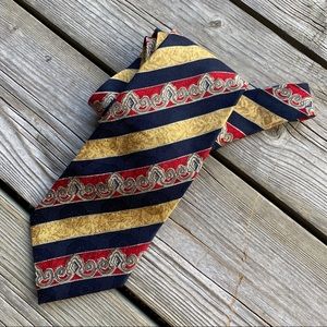 2/$30 || Vintage Boulevard Club Silk Tie